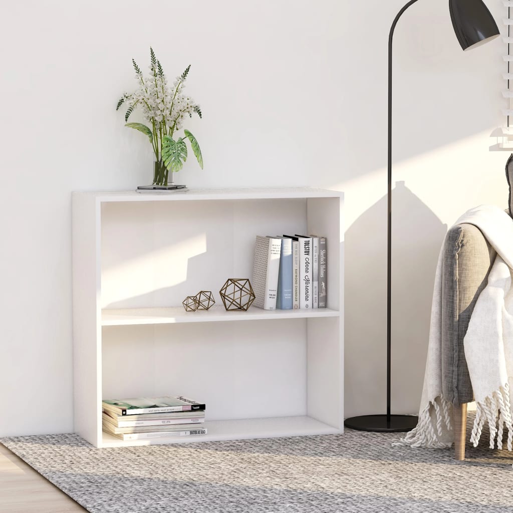 Boekenkast 80x30x76,5 cm bewerkt hout wit is nu te koop bij PeponiXL, paradijselijk wonen!