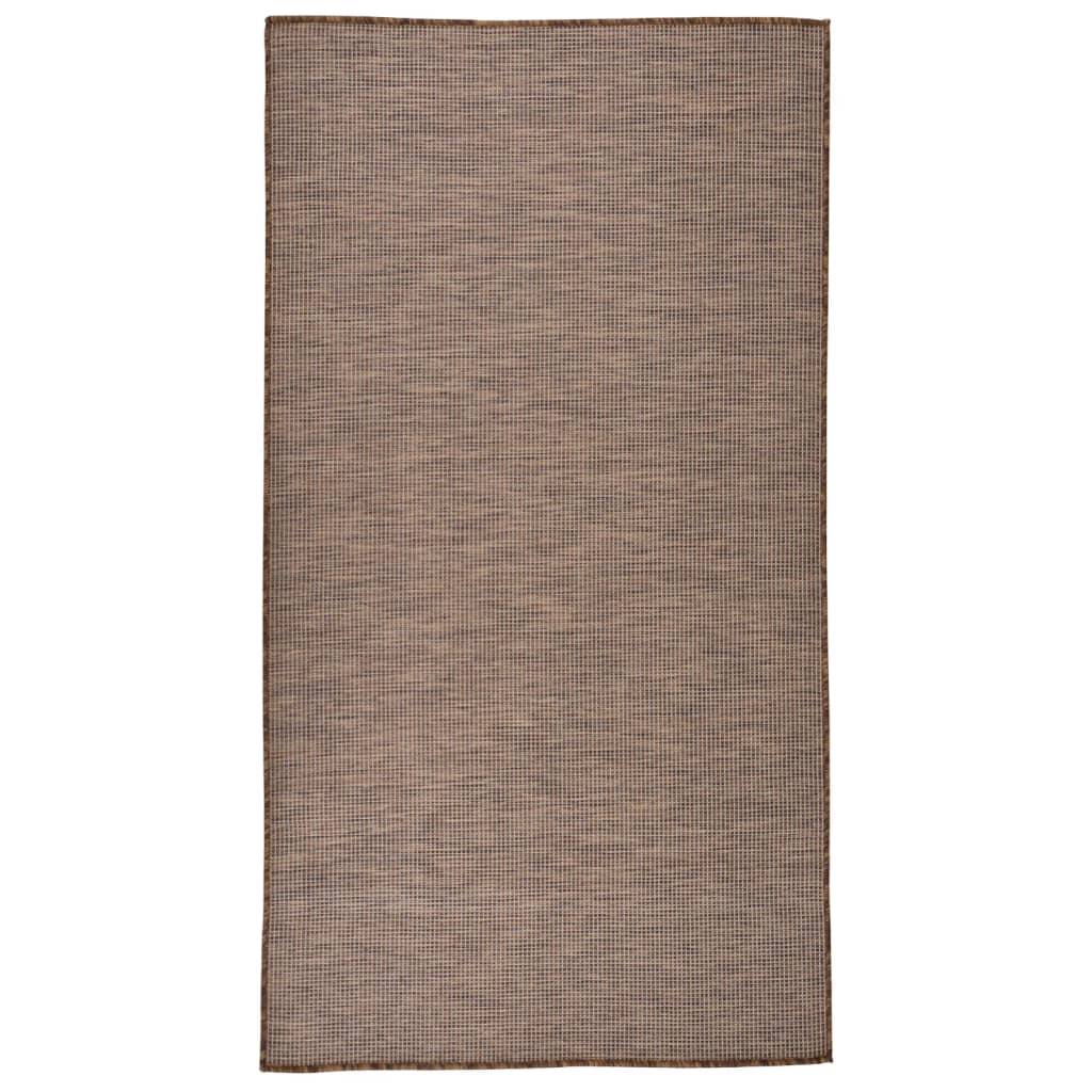 Buitenkleed platgeweven 80x150 cm bruin is nu te koop bij PeponiXL, paradijselijk wonen!