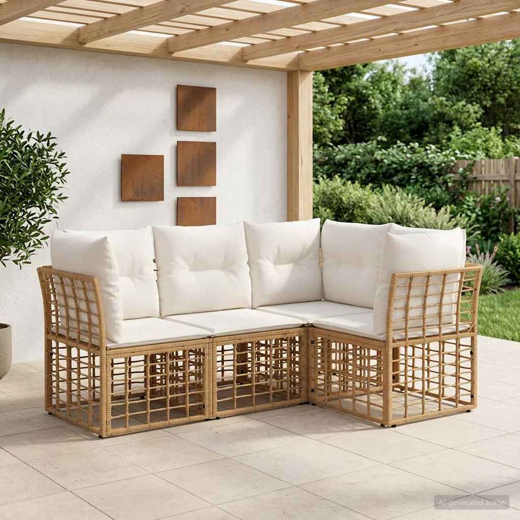 Buiten bankenset Naturel Polyester is nu te koop bij PeponiXL, paradijselijk wonen!