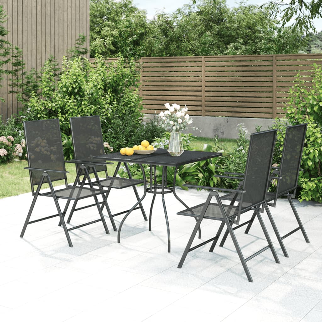 5-delige Tuinset staal antracietkleurig is nu te koop bij PeponiXL, paradijselijk wonen!