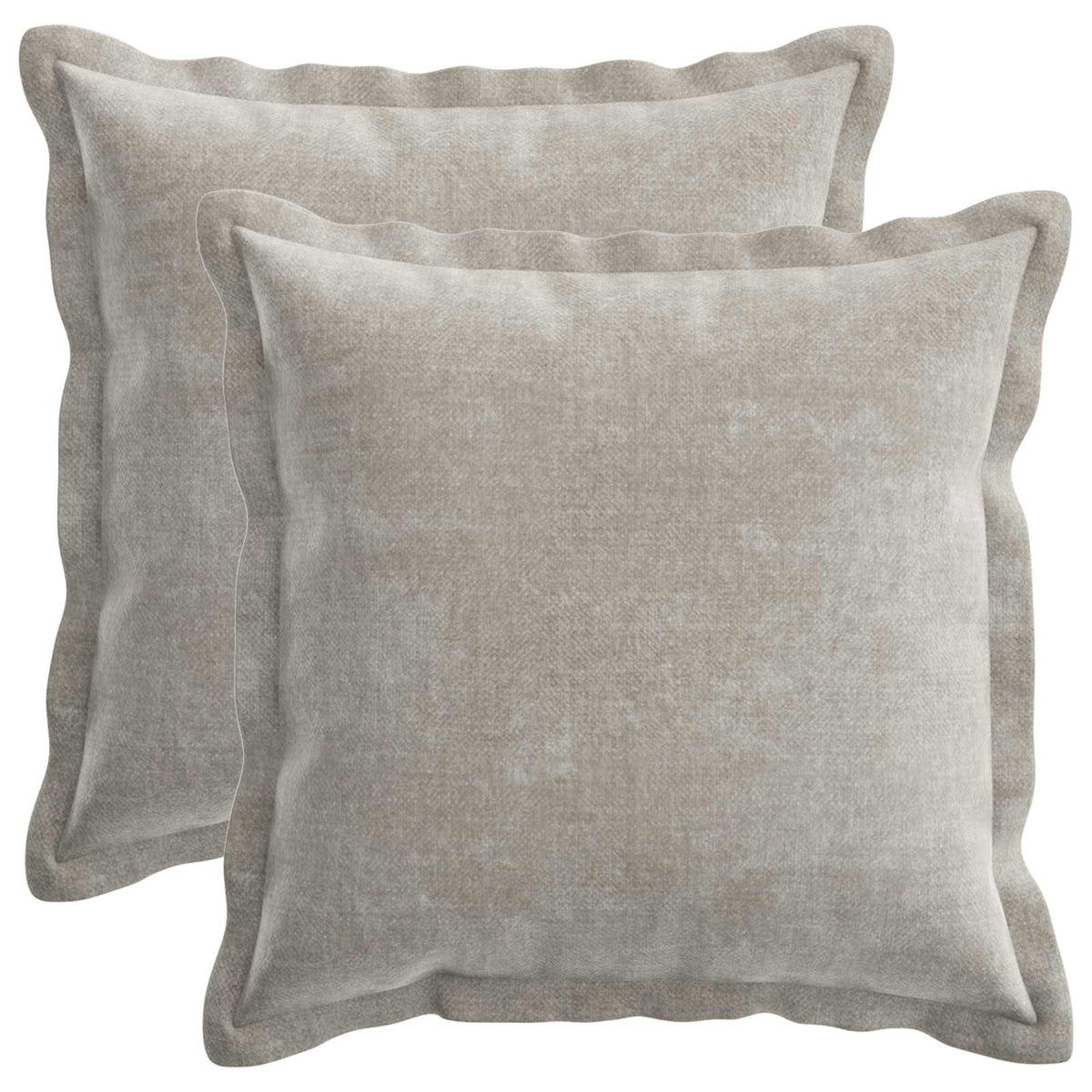 Kussensloop 2 st HOUTEN Lichtgrijs 50 x 50 cm Chenille Stof is nu te koop bij PeponiXL, paradijselijk wonen!