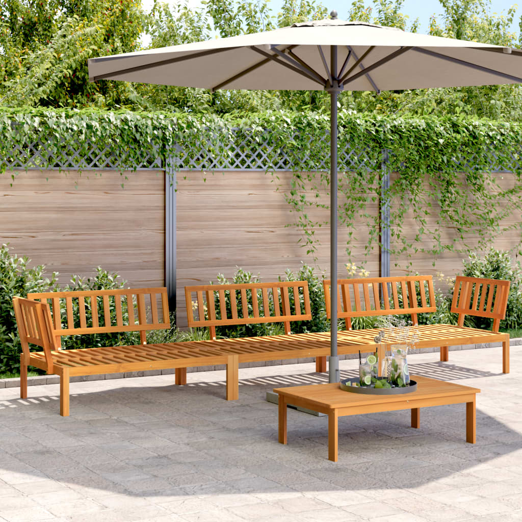 4-delige Loungeset pallet massief acaciahout is nu te koop bij PeponiXL, paradijselijk wonen!