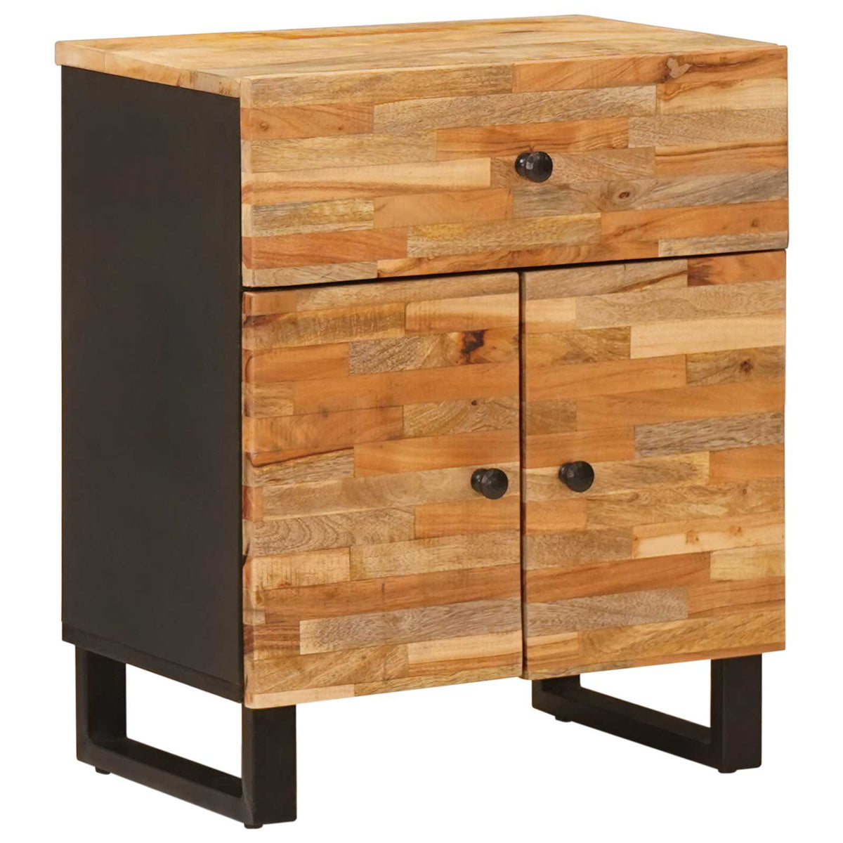 Bed kast met lade Bruin 50 x 33 x 60 cm Massief Mango Hout is nu te koop bij PeponiXL, paradijselijk wonen!