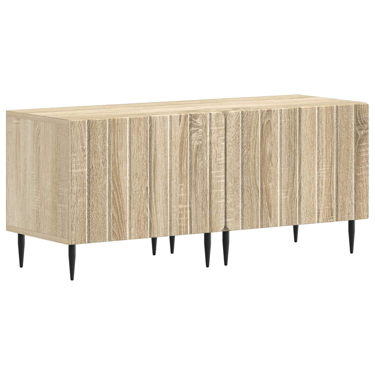 Tv-meubel Sonoma Eiken Bewerkt hout is nu te koop bij PeponiXL, paradijselijk wonen!