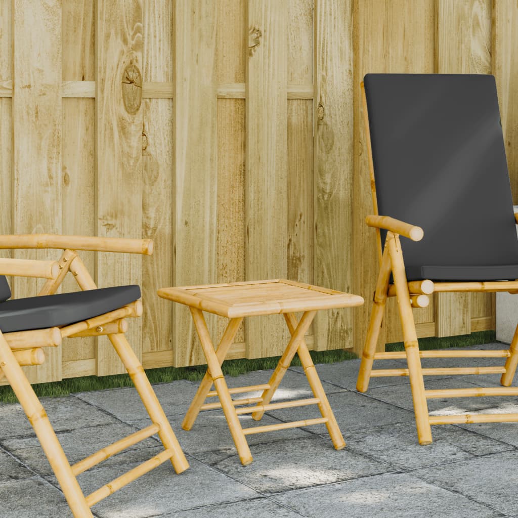 Tuintafel inklapbaar 45x45x45 cm bamboe is nu te koop bij PeponiXL, paradijselijk wonen!