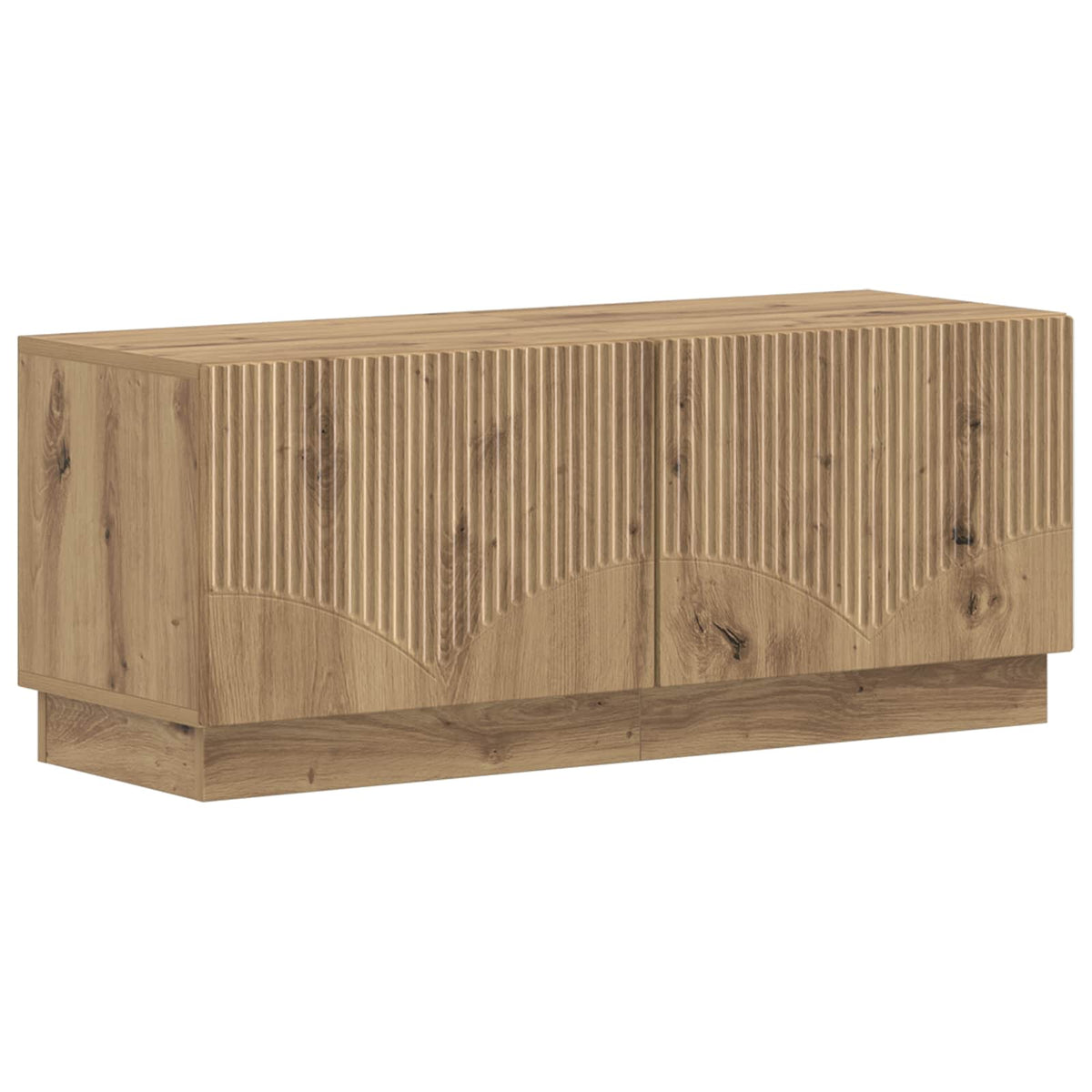 Tv-meubel Artisanaal eiken Bewerkt hout is nu te koop bij PeponiXL, paradijselijk wonen!