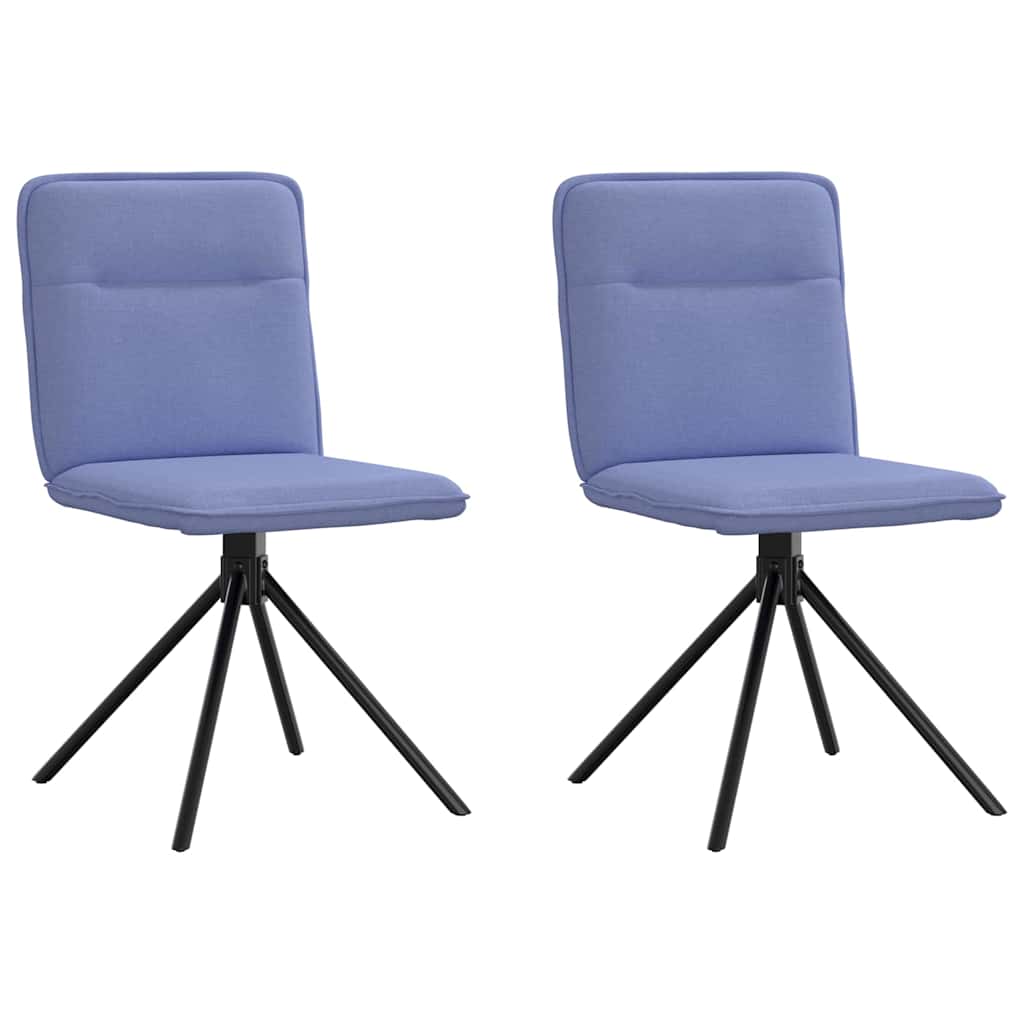 Eetkamerstoelen 2 st stof jeansblauw is nu te koop bij PeponiXL, paradijselijk wonen!
