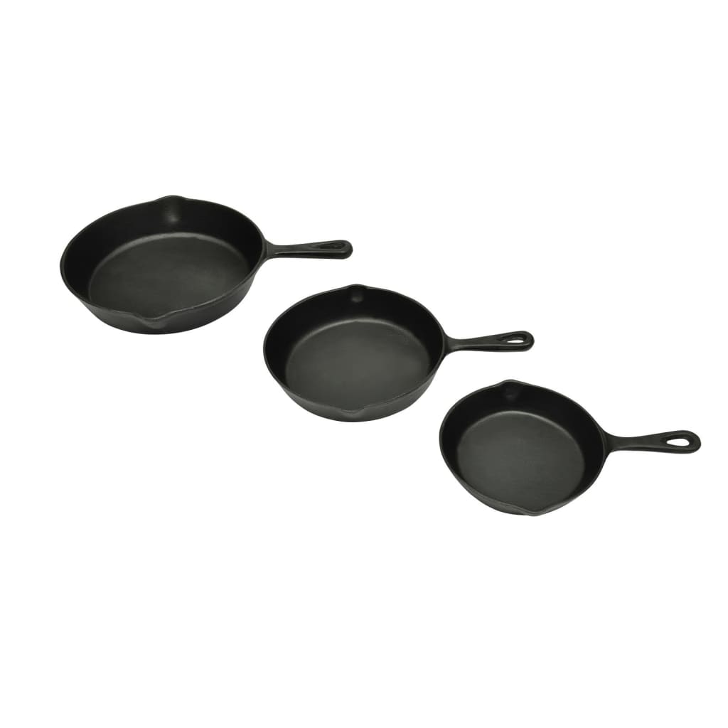 Gietijzeren koekenpannen set 3-dlg is nu te koop bij PeponiXL, paradijselijk wonen!