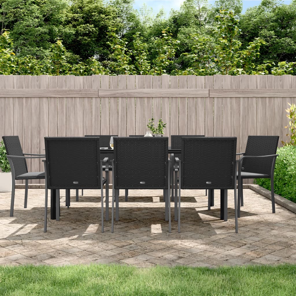 9-delige Tuinset met kussens poly rattan en staal is nu te koop bij PeponiXL, paradijselijk wonen!