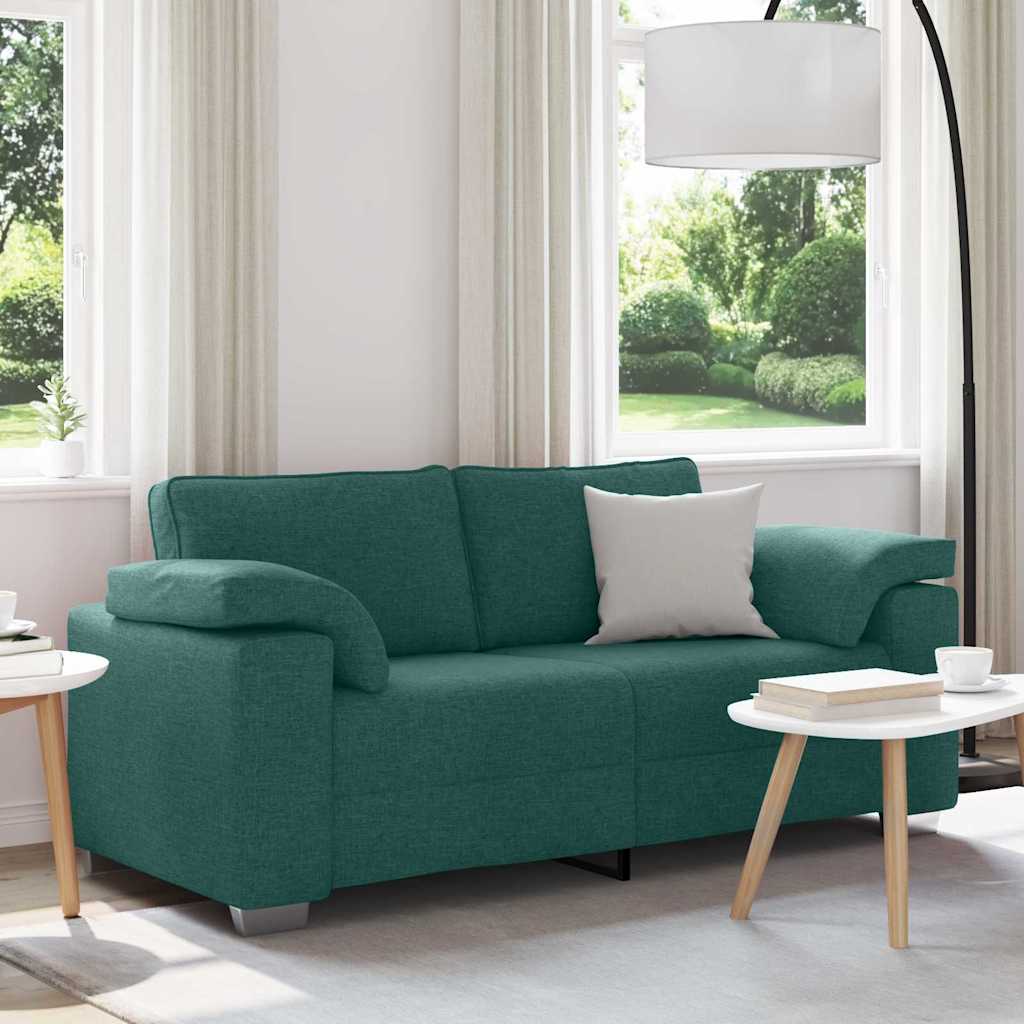 Loveseat Donkergroen 180 cm Stof is nu te koop bij PeponiXL, paradijselijk wonen!