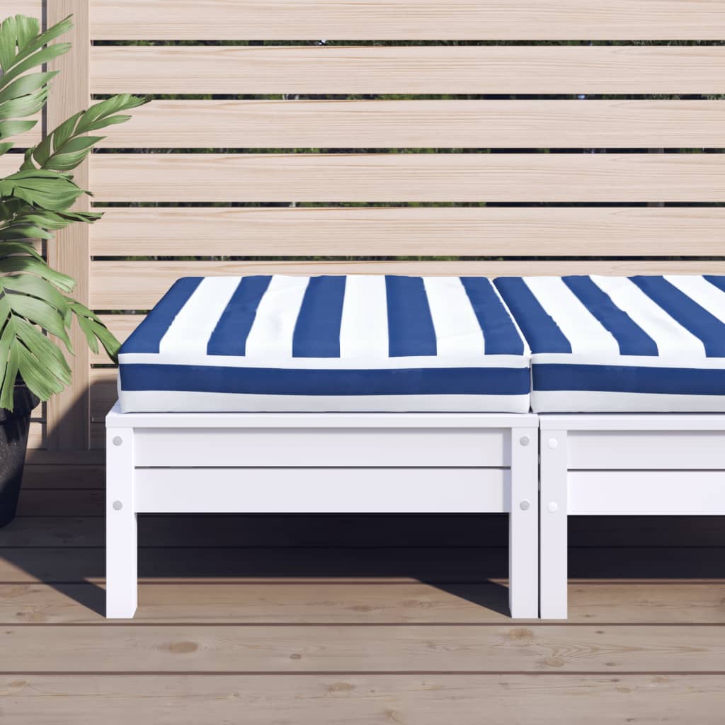 Palletkussen gestreept 60x60x8 cm oxford stof blauw en wit is nu te koop bij PeponiXL, paradijselijk wonen!