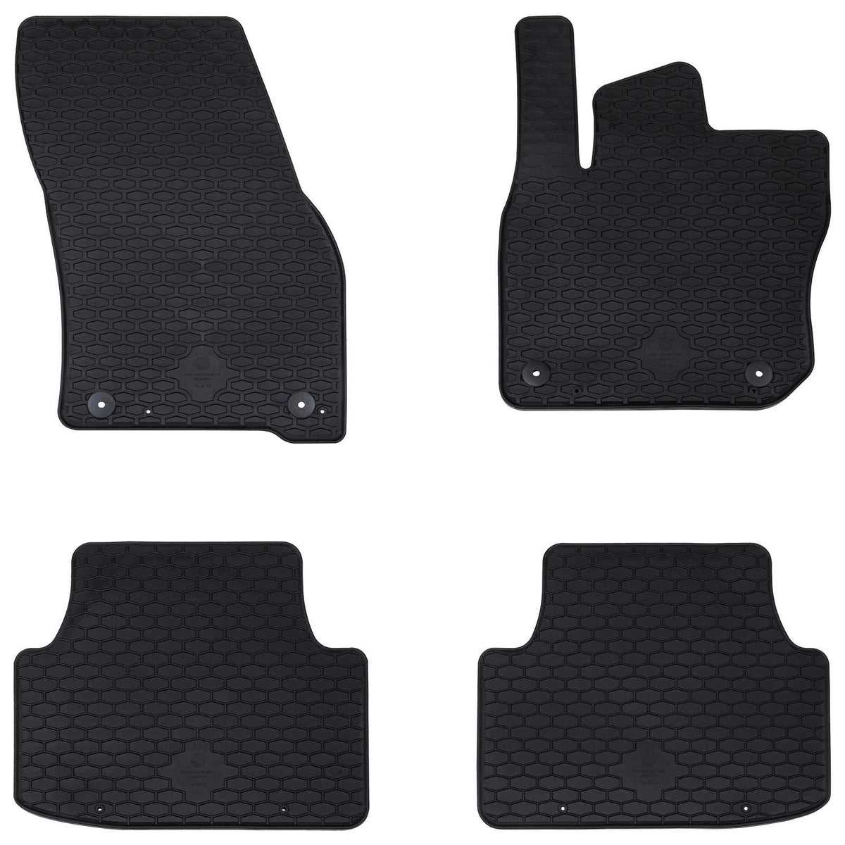 Autobodemmat 4 pcs Zwart Rubber is nu te koop bij PeponiXL, paradijselijk wonen!