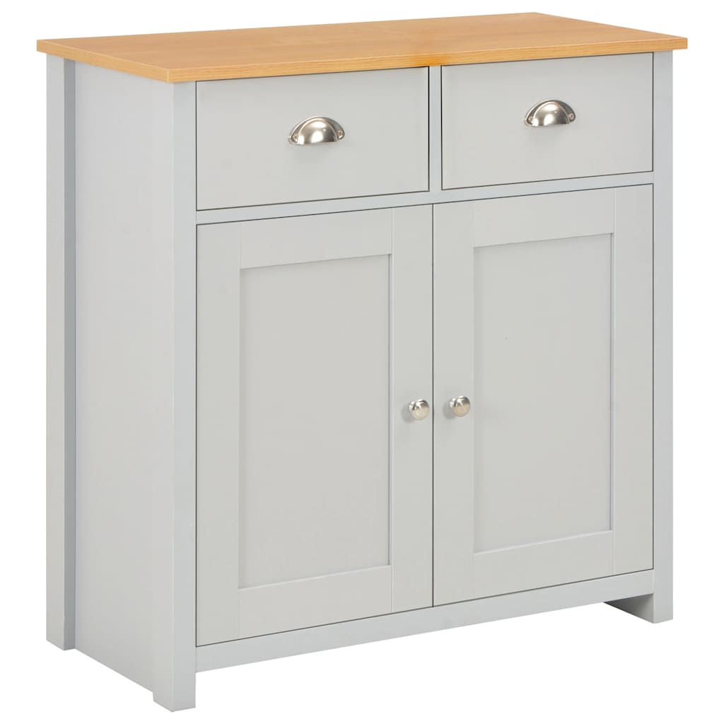 Dressoir 79x35x81 cm grijs is nu te koop bij PeponiXL, paradijselijk wonen!