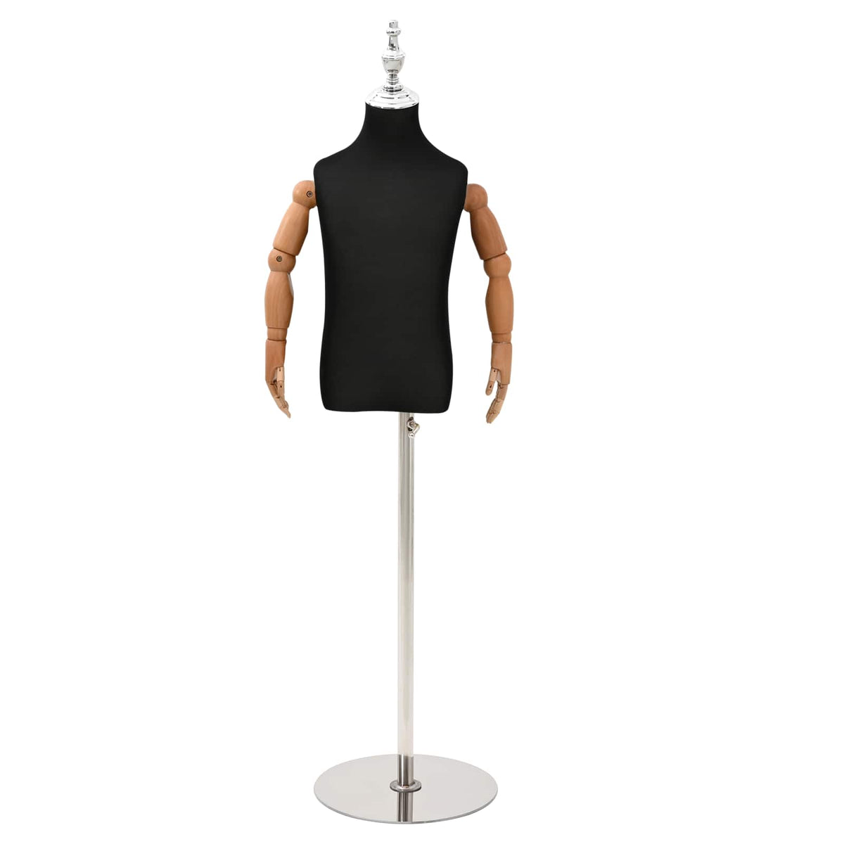 Verstelbare 120-150 cm Mannequin met Basis Uniseks PP Zwart is nu te koop bij PeponiXL, paradijselijk wonen!