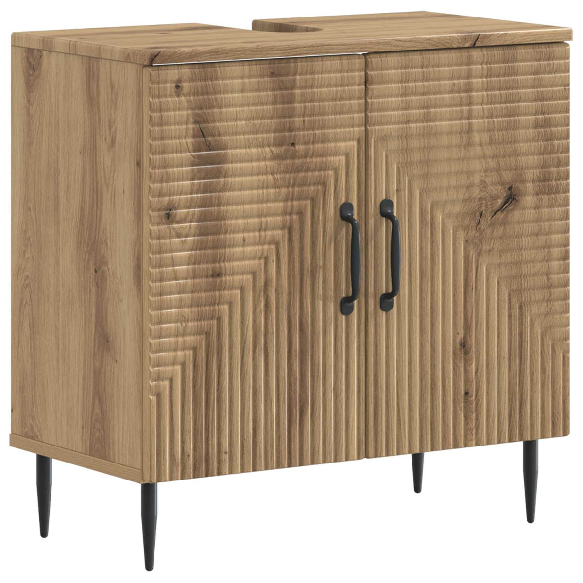 Badkamer wastafelkast HAARLEM Artisanaal eiken is nu te koop bij PeponiXL, paradijselijk wonen!