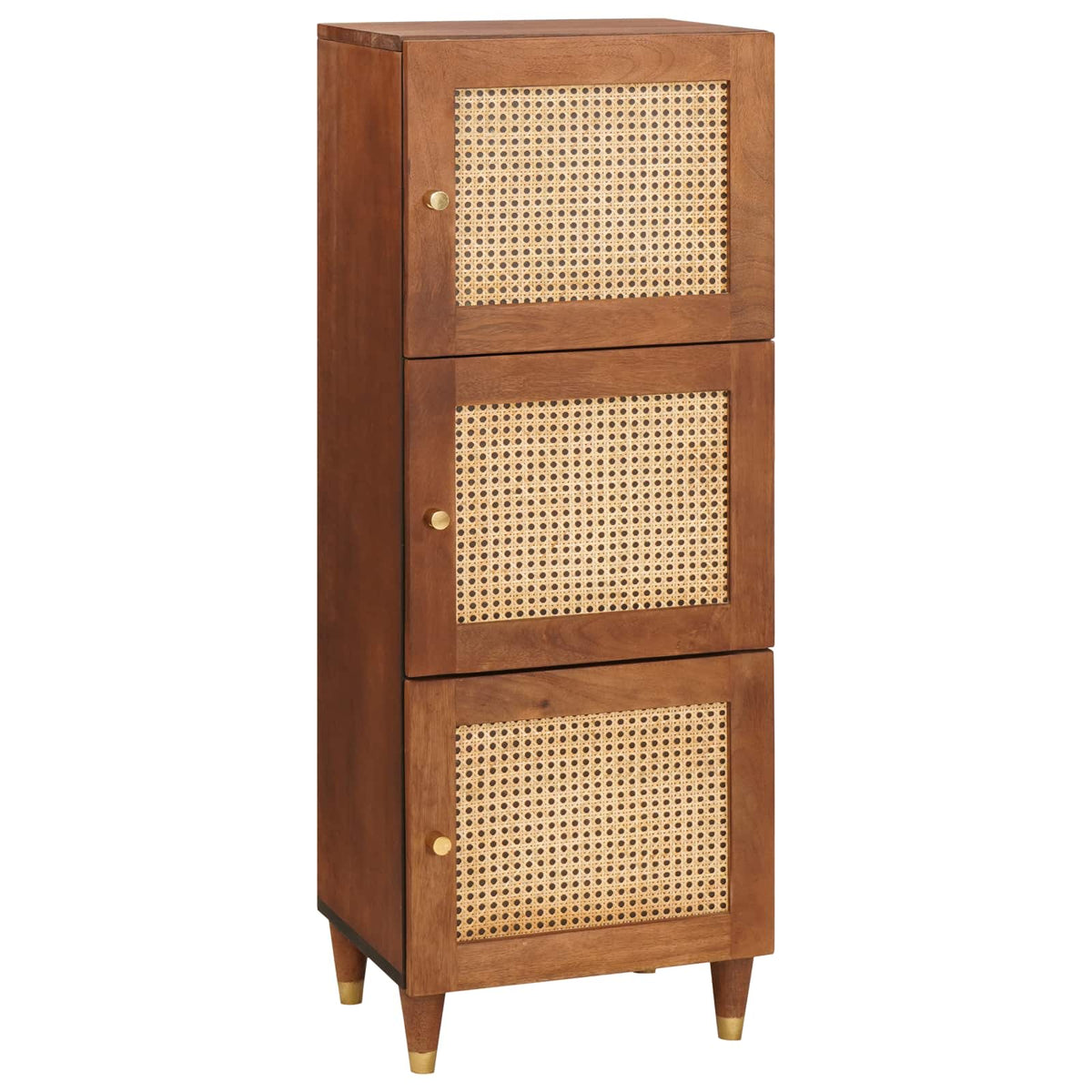 Hoge kast Bruin 40 x 33,5 x 110 cm Massief Mango Hout is nu te koop bij PeponiXL, paradijselijk wonen!