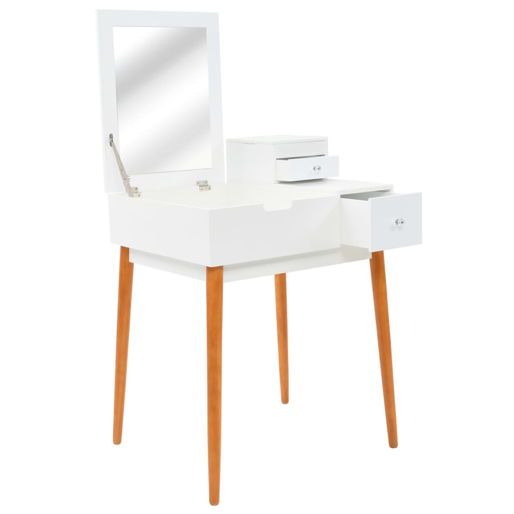 Kaptafel met spiegel 60x50x86 cm MDF is nu te koop bij PeponiXL, paradijselijk wonen!