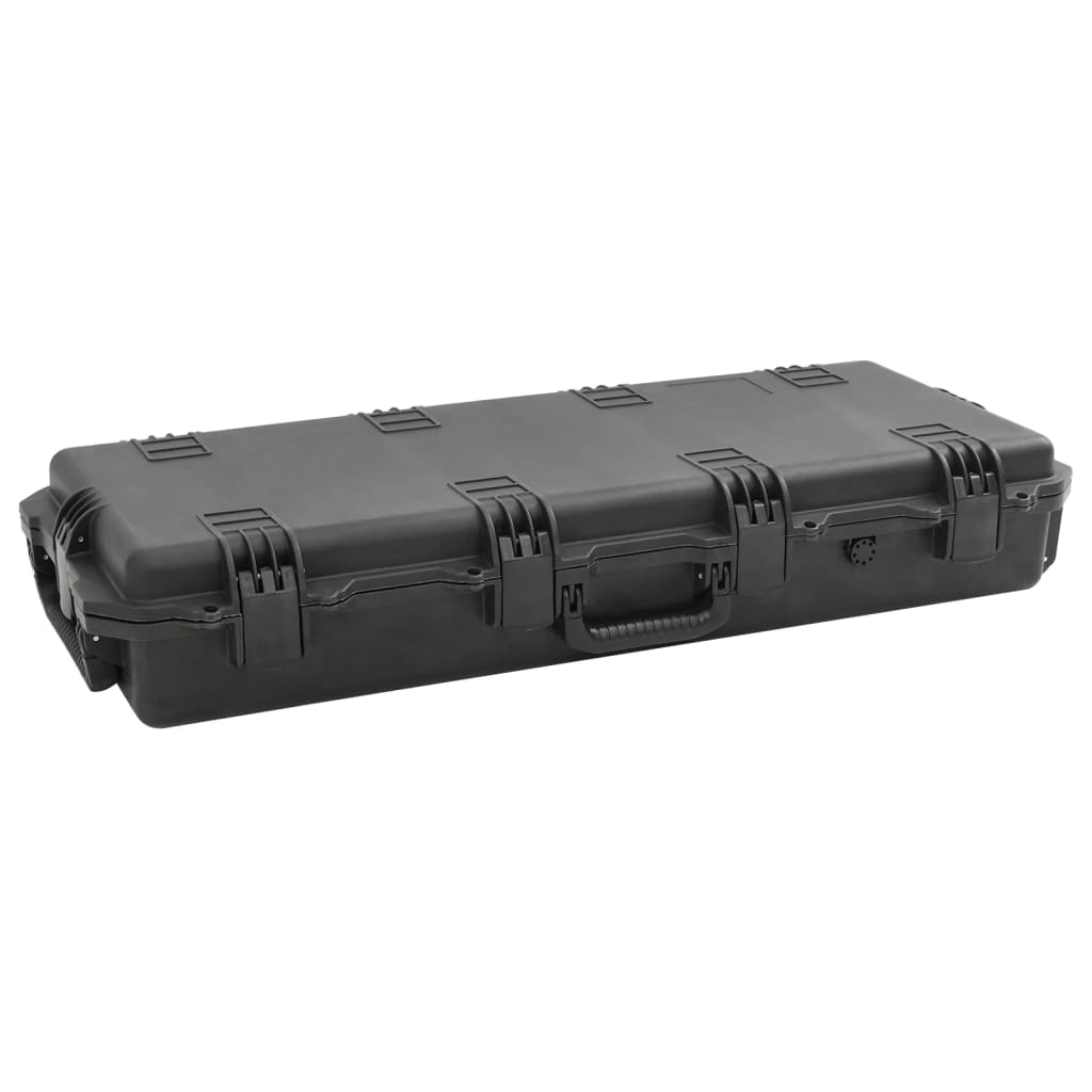 Flightcase draagbaar 100,5x42x17 cm PP zwart is nu te koop bij PeponiXL, paradijselijk wonen!