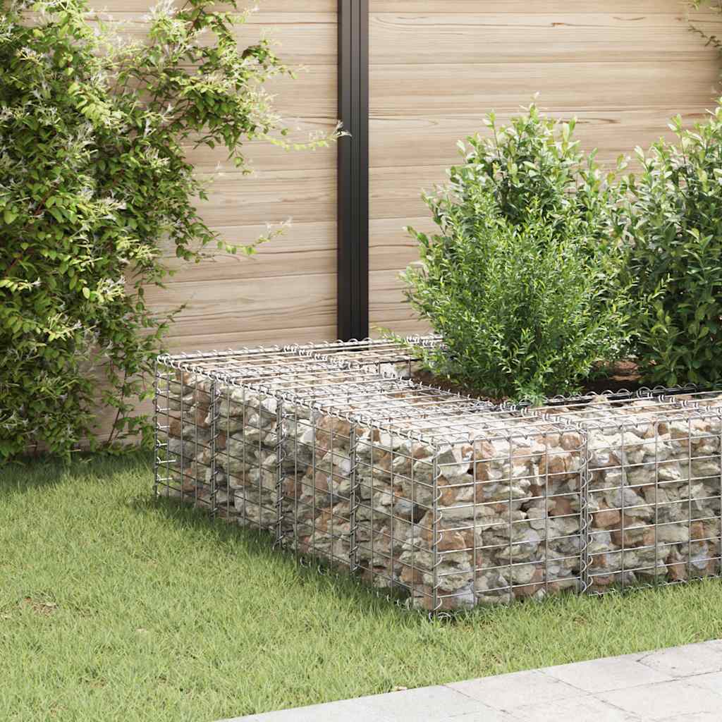 Gabion plantenbak verhoogd kubus 40x40x40 cm staaldraad is nu te koop bij PeponiXL, paradijselijk wonen!