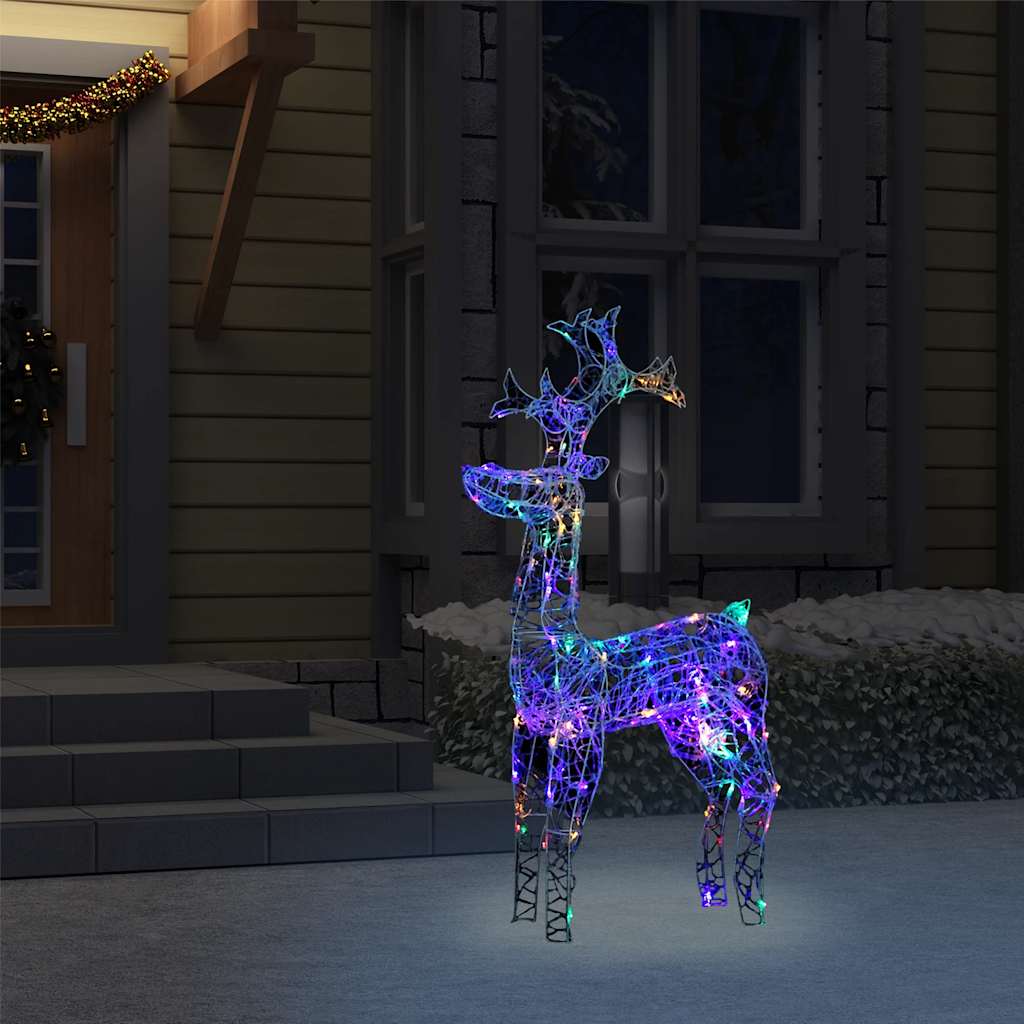 Kerstversiering rendier 90 LED's 60x16x100 cm acryl is nu te koop bij PeponiXL, paradijselijk wonen!