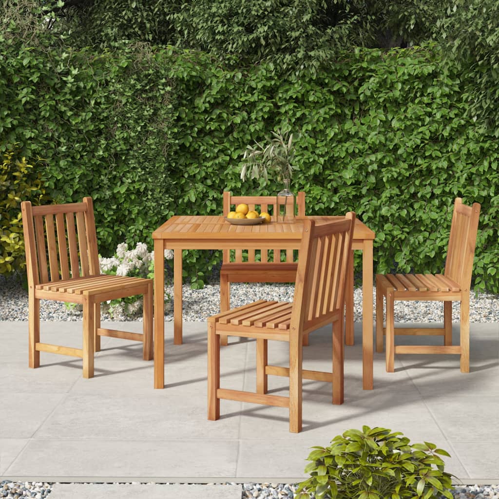 5-delige Tuinset massief teakhout is nu te koop bij PeponiXL, paradijselijk wonen!