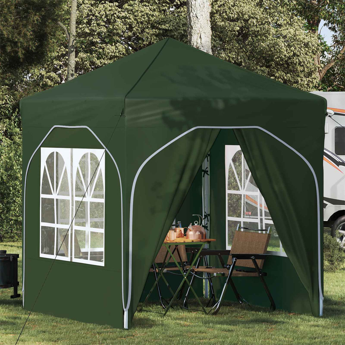Pop-up Feesttent 192 x 192 x 245 cm Groen is nu te koop bij PeponiXL, paradijselijk wonen!