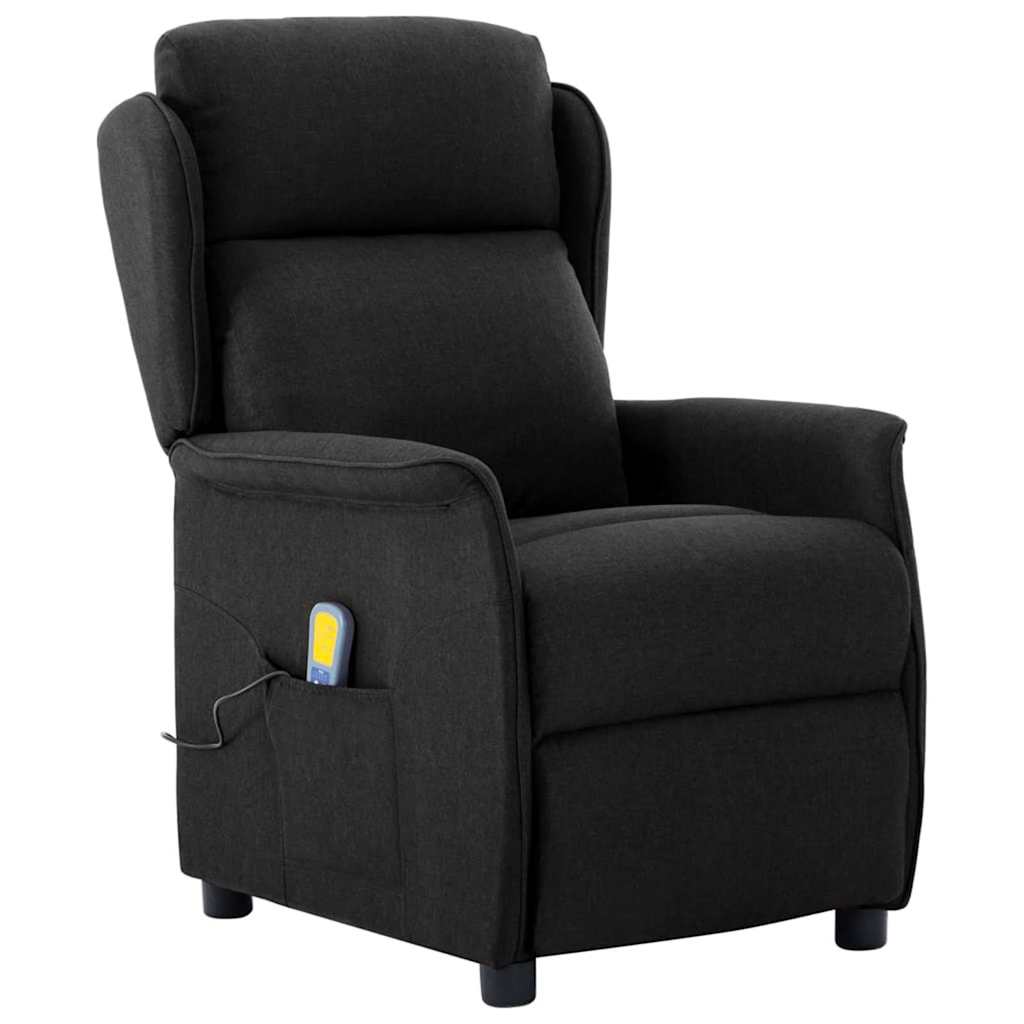 Massagestoel met kussen Zwart 93.5 x 67.5 x 101.5 cm Stof is nu te koop bij PeponiXL, paradijselijk wonen!