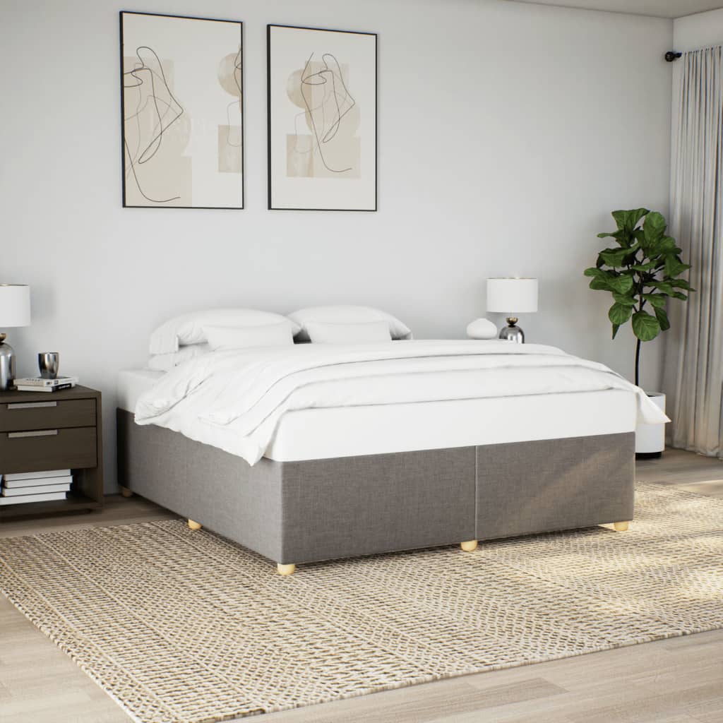 Bedframe zonder matras stof taupe 180x200 cm is nu te koop bij PeponiXL, paradijselijk wonen!