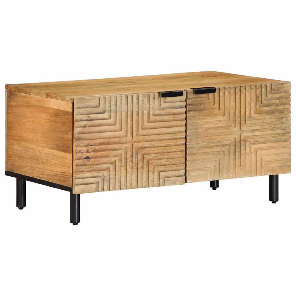 Salontafel 80x50x40 cm massief mangohout bruin is nu te koop bij PeponiXL, paradijselijk wonen!