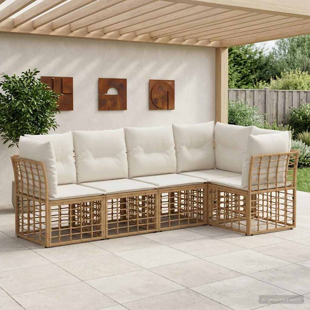 Buiten bankenset Naturel Polyester is nu te koop bij PeponiXL, paradijselijk wonen!