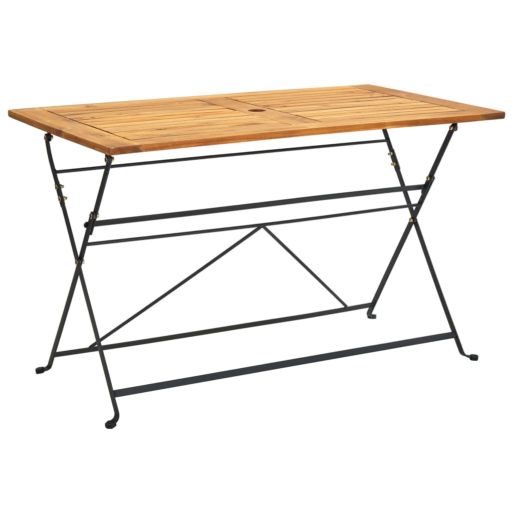 Tuintafel inklapbaar 120x70x74 cm massief acaciahout is nu te koop bij PeponiXL, paradijselijk wonen!