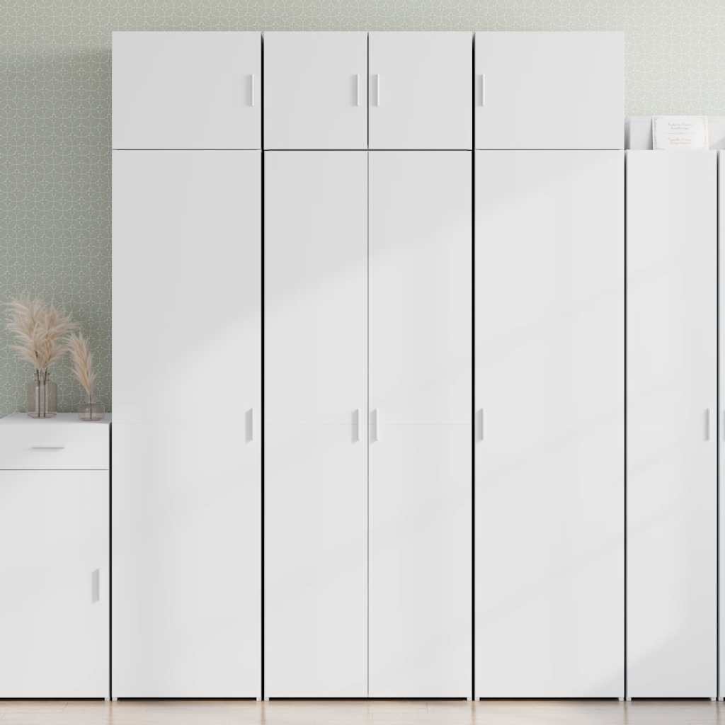 Hoge kast 70x42,5x185 cm bewerkt hout wit is nu te koop bij PeponiXL, paradijselijk wonen!