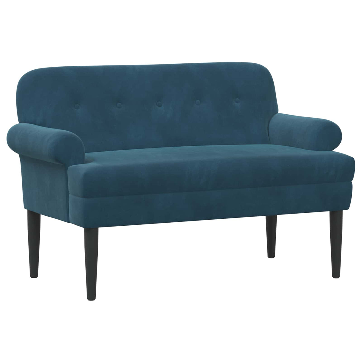 Loungebank met knopencomfort Blauw 120 x 66 x 78 cm fluweel is nu te koop bij PeponiXL, paradijselijk wonen!