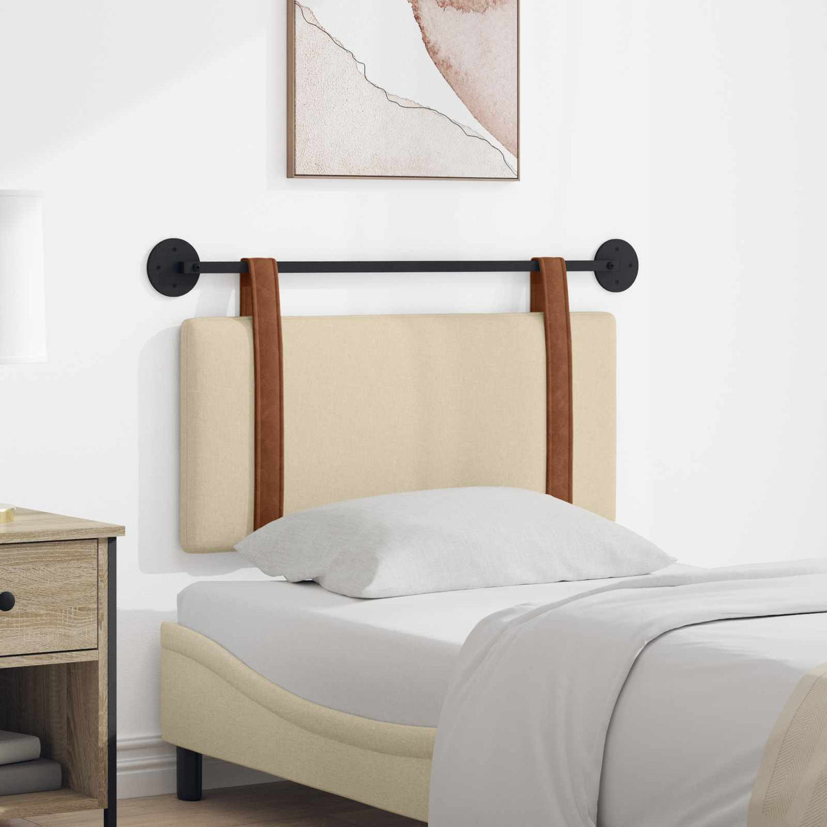 Hangend hoofdbord Crème Antiek PU is nu te koop bij PeponiXL, paradijselijk wonen!