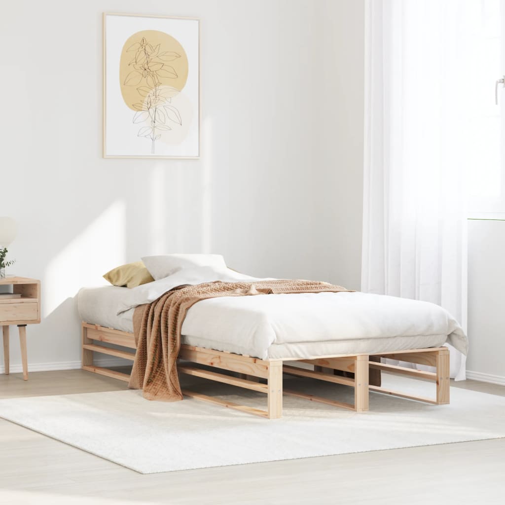 Bedframe zonder matras massief grenenhout 90x190 cm is nu te koop bij PeponiXL, paradijselijk wonen!