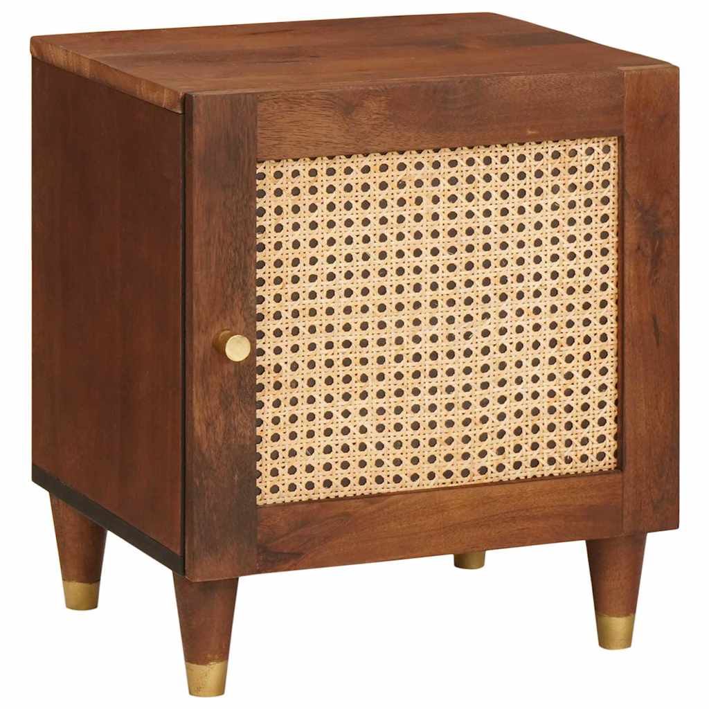 Nachtkastje Bruin 40 x 33,5 x 46 cm Massief acaciahout is nu te koop bij PeponiXL, paradijselijk wonen!