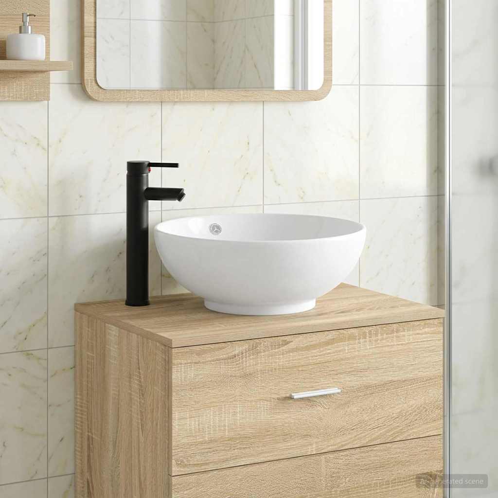 Badkamer Waskom Mat Zwart 44 x 44 x 16 cm Metaal is nu te koop bij PeponiXL, paradijselijk wonen!