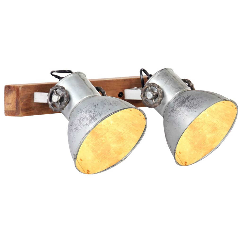 Wandlamp industrieel E27 45x25 cm zilverkleurig is nu te koop bij PeponiXL, paradijselijk wonen!