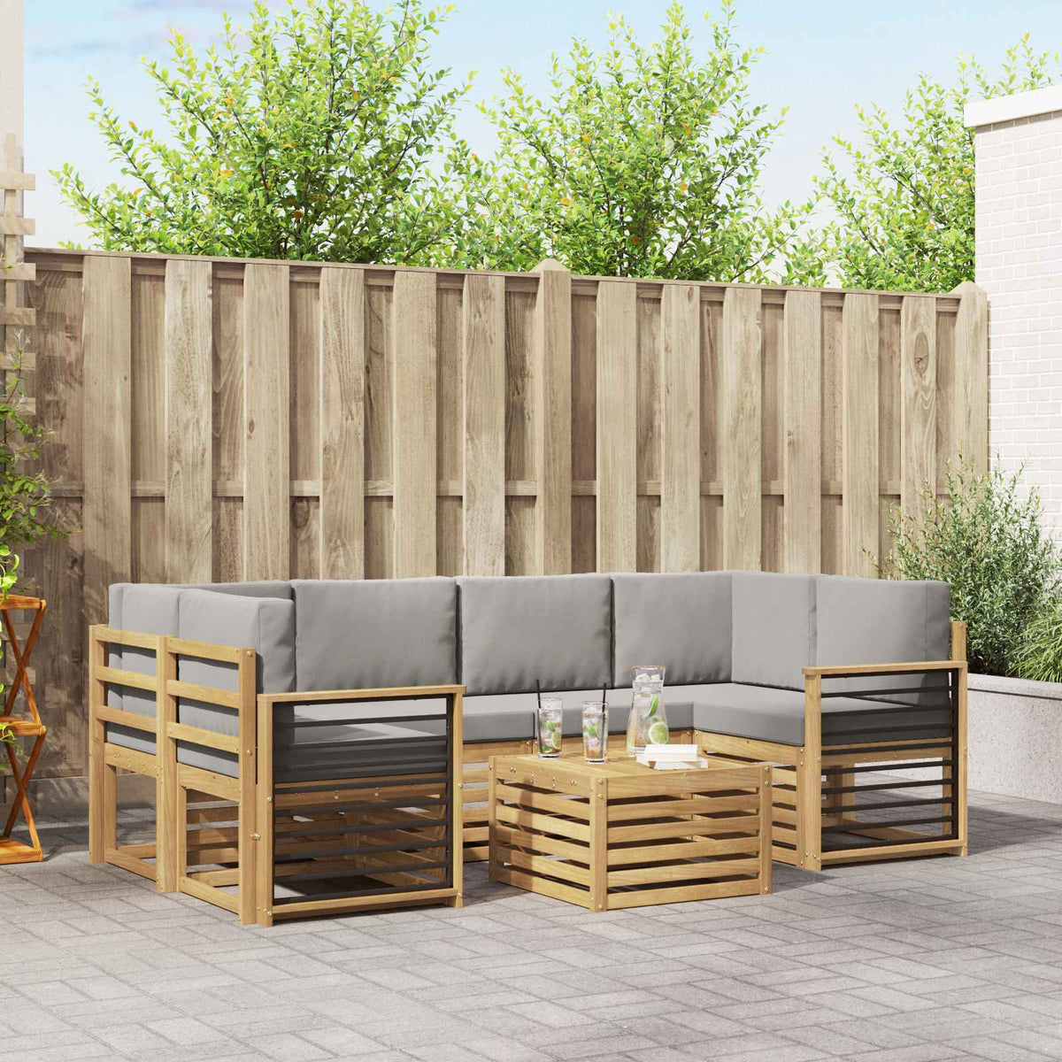 Sofa-Sets Massief Acaciahout is nu te koop bij PeponiXL, paradijselijk wonen!