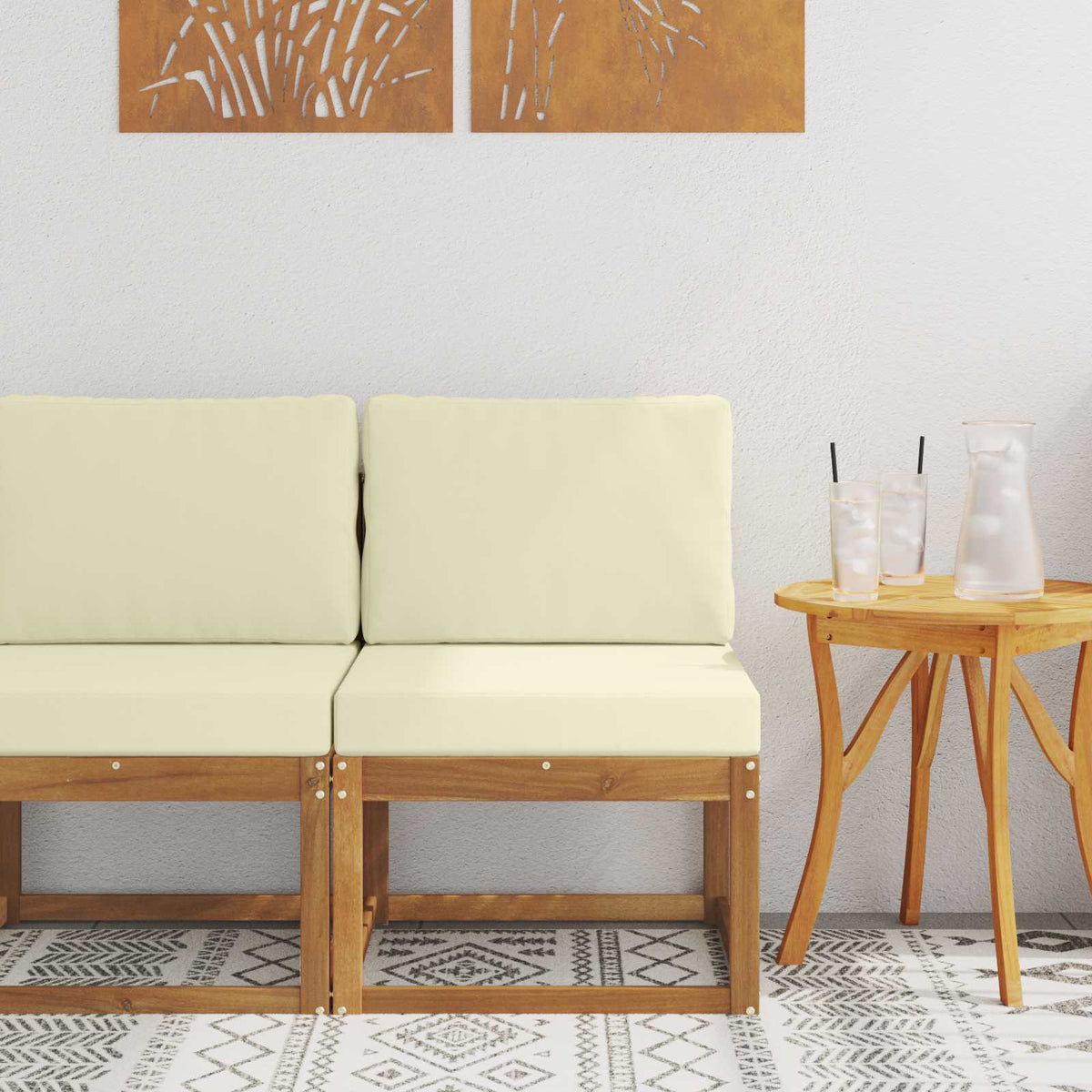 Buiten Midden Sofa Massief Acaciahout is nu te koop bij PeponiXL, paradijselijk wonen!