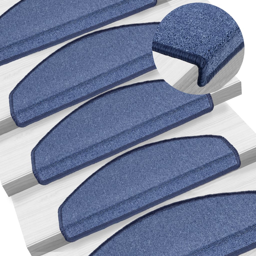 Trapmatten 10 st 65x24x4 cm Blauw Halfrond Groot is nu te koop bij PeponiXL, paradijselijk wonen!