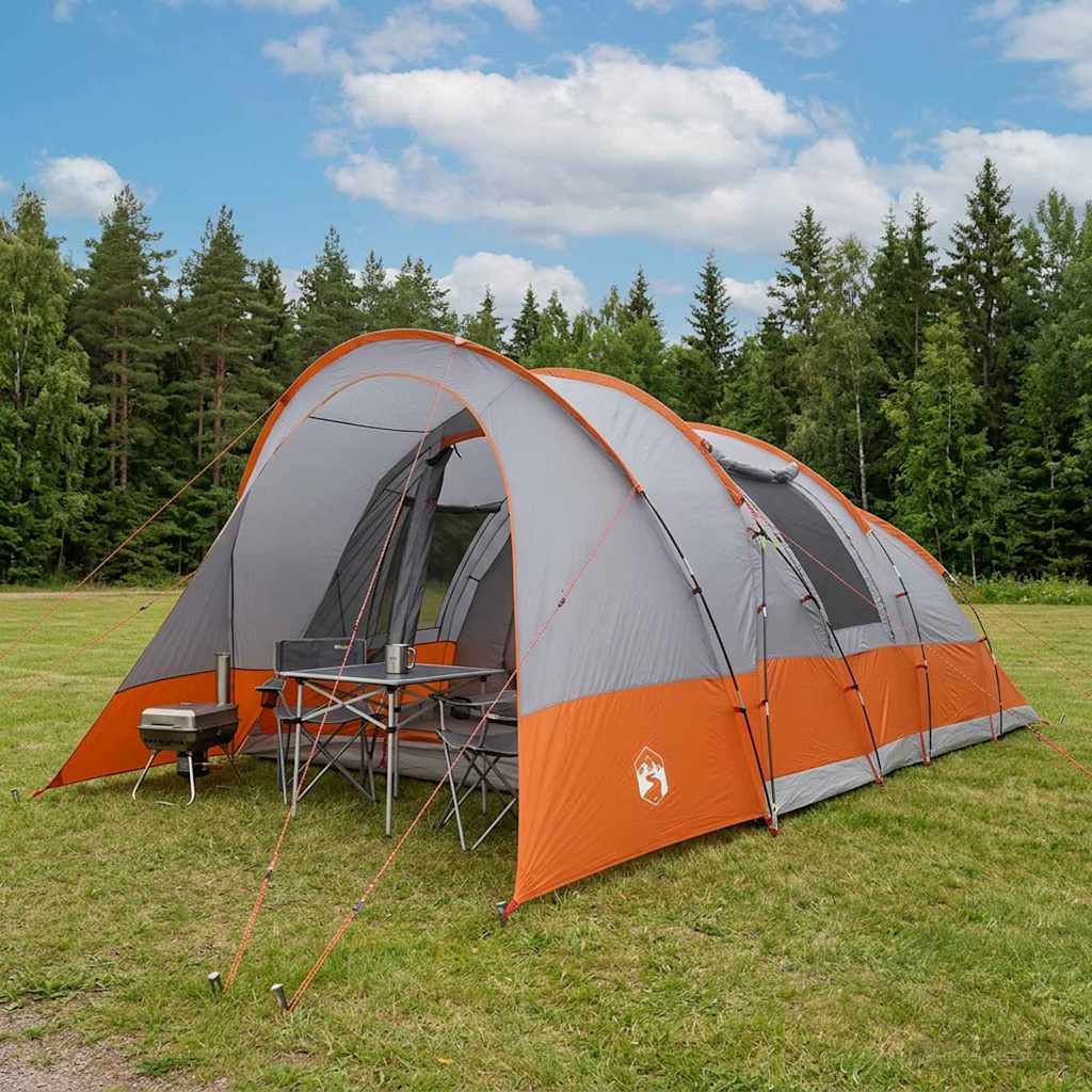 Tunneltent Grijs en Oranje 560 x 395 x 212 cm is nu te koop bij PeponiXL, paradijselijk wonen!
