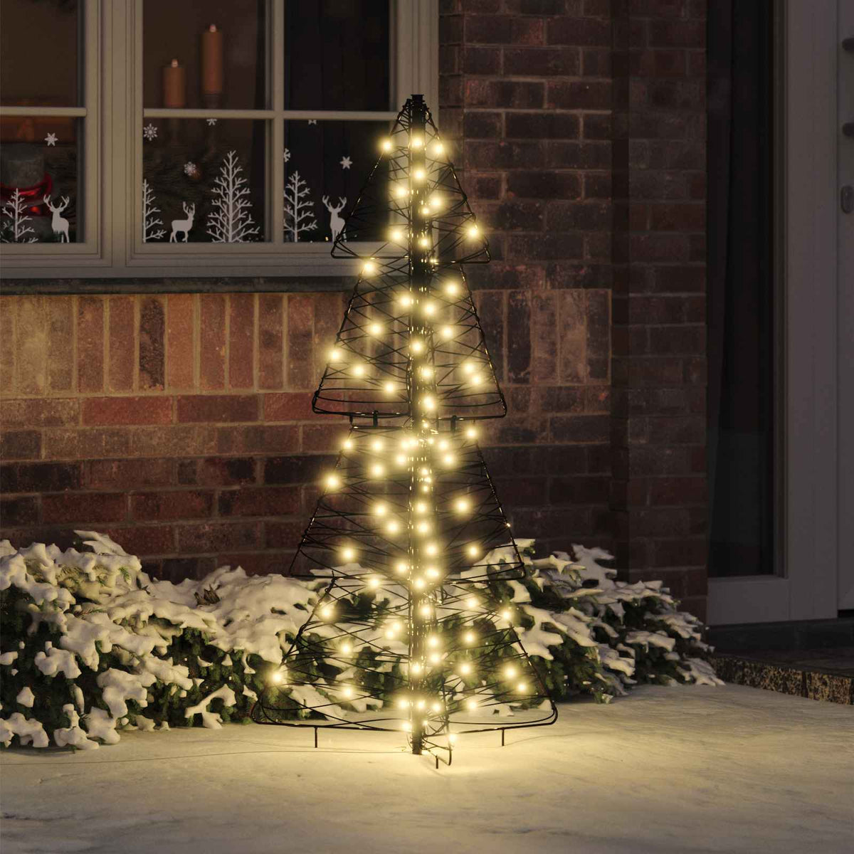 Kerstboom met 100 LED Warmwit 120 cm Rattan is nu te koop bij PeponiXL, paradijselijk wonen!