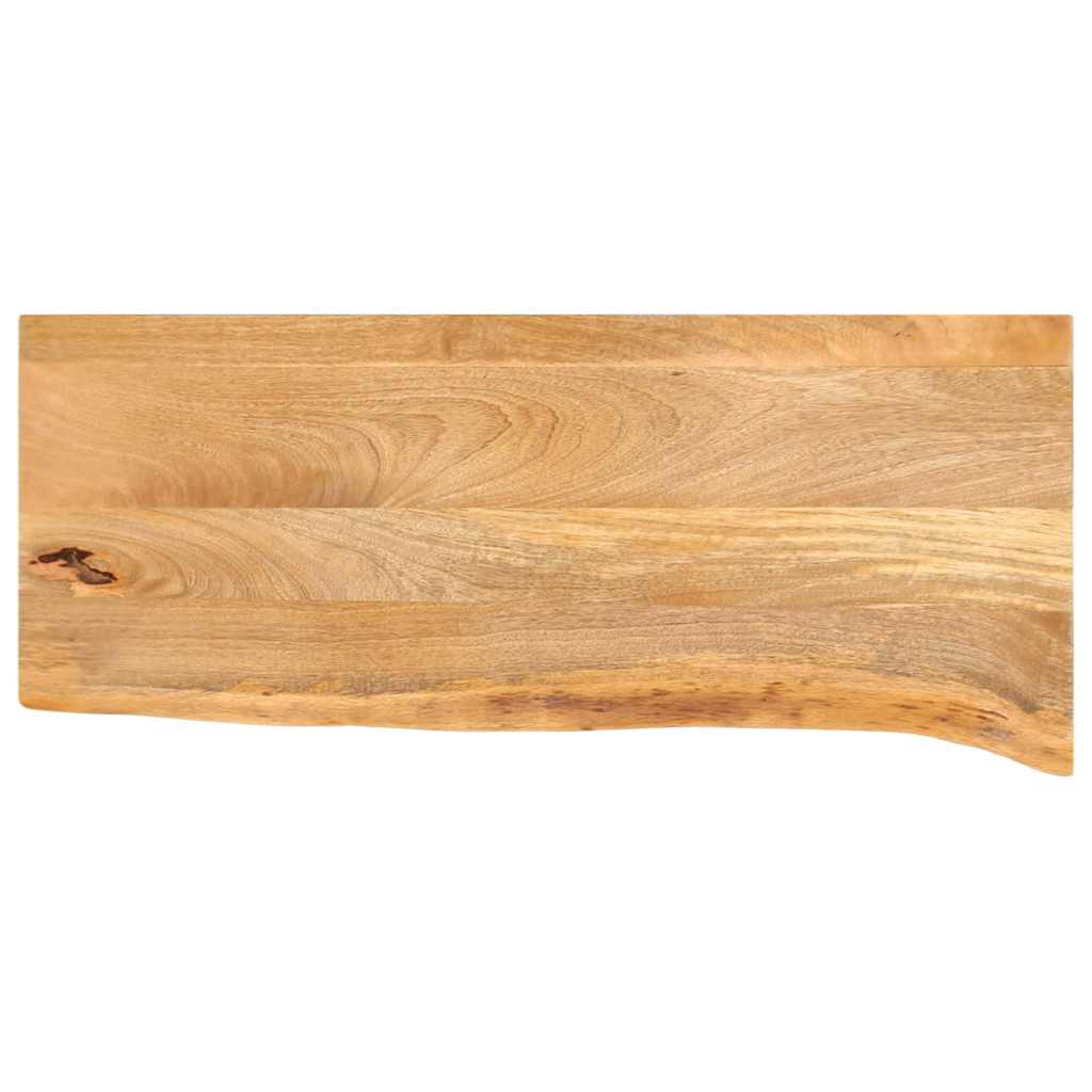 Tafelblad met natuurlijke rand 90x40x2,5 cm massief mangohout is nu te koop bij PeponiXL, paradijselijk wonen!