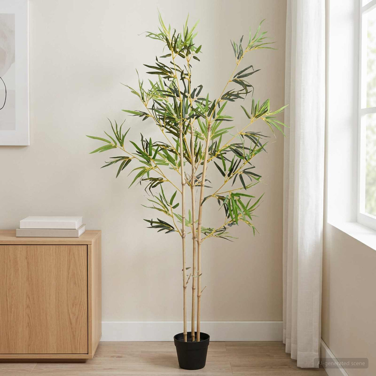 Nepp Bambo Boom Groen 55 x 16 x 150 cm Stof en Bamboe is nu te koop bij PeponiXL, paradijselijk wonen!