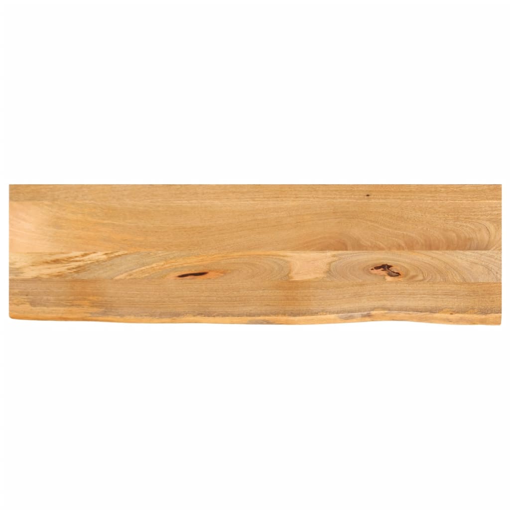 Tafelblad met natuurlijke rand 120x20x2,5 cm massief mangohout is nu te koop bij PeponiXL, paradijselijk wonen!