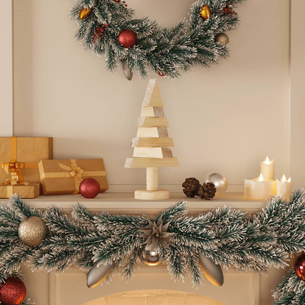 Kerstdecoraties kerstboom 2 st 30 cm massief grenenhout is nu te koop bij PeponiXL, paradijselijk wonen!