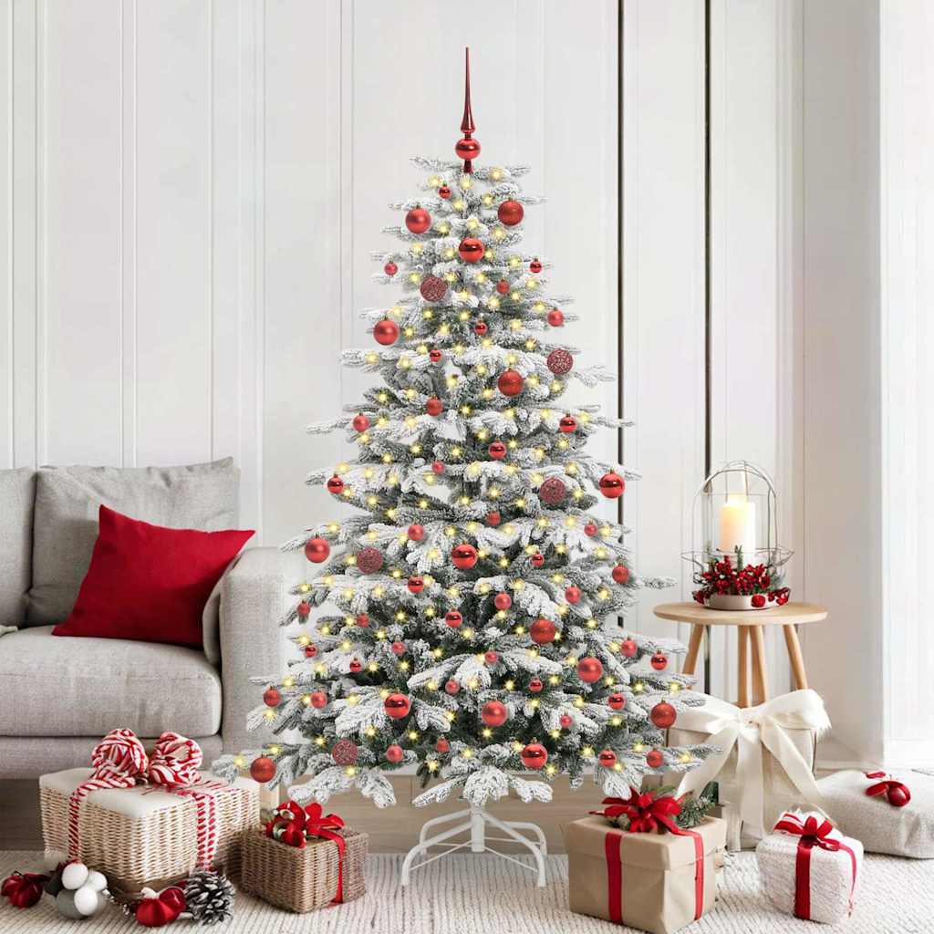 Kunstmatige Inklapbare Kerstboom Wit 180 cm PE en PVC is nu te koop bij PeponiXL, paradijselijk wonen!