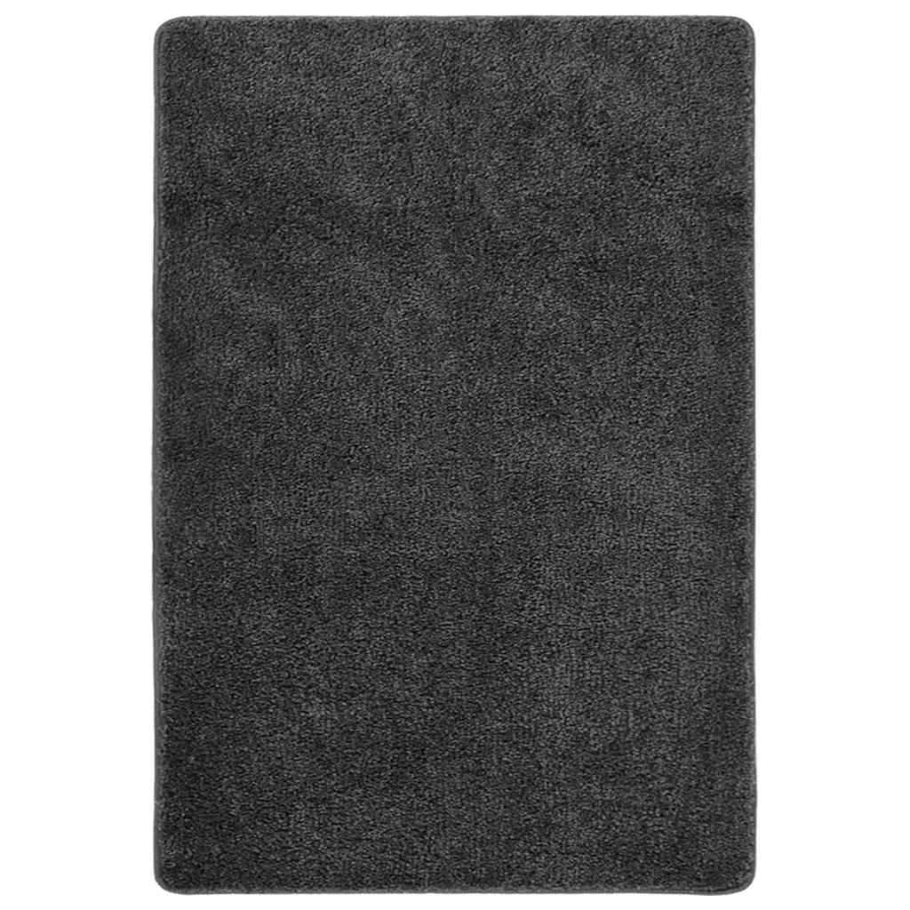 Vloerkleed shaggy anti-slip 160x230 cm donkergrijs is nu te koop bij PeponiXL, paradijselijk wonen!