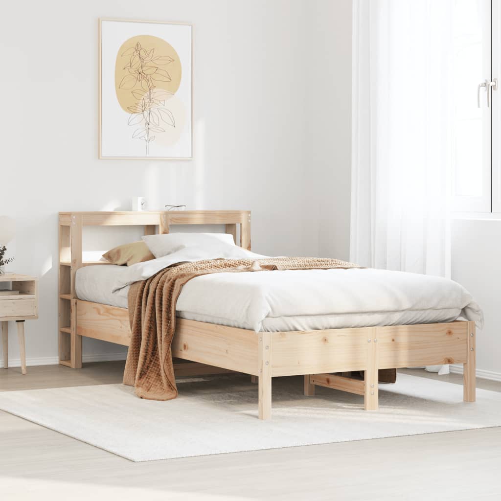 Bedframe zonder matras massief grenenhout 120x190 cm is nu te koop bij PeponiXL, paradijselijk wonen!
